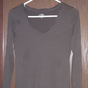 Brown Ann Taylor Loft long sleeve tee XS